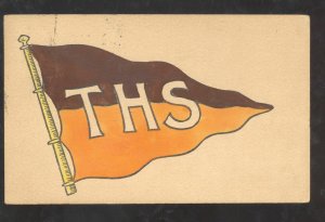 TITUSVILLE PENNSYLVANIA PA. 1908 PENNANT HIGH SCHOOL VINTAGE POSTCARD