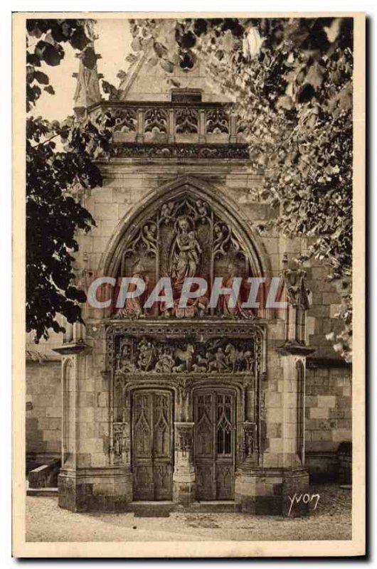 Old Postcard Chateaux of the Loire Chateau Amboise Gate of St Hubert Chapel b...