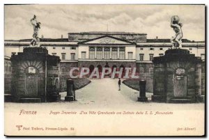 Old Postcard Firenze Poggia lmperiale L & # 39ex Villa Granducale istituto or...