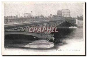 Paris Postcard Old Bridge Mirabeau