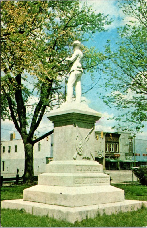 Vtg Confederate Monument Court House Lawn Paris Tennessee TN Unused Postcard