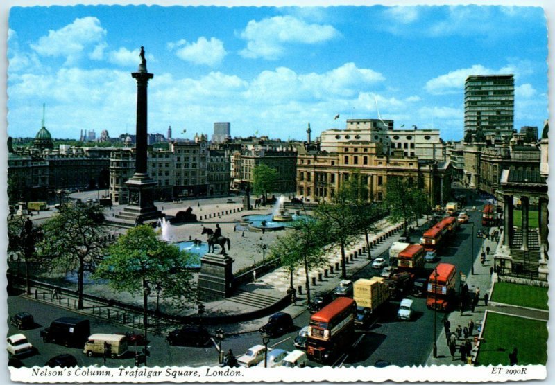 M-23861 Nelson's Column & Trafalgar Square London England