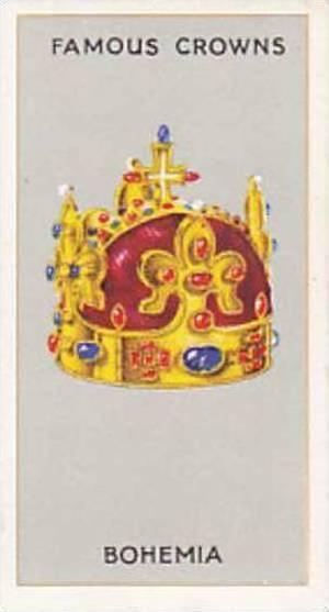 Phillips Vintage Cigarette Card Famous Crowns 1938 No 12 Bohemia