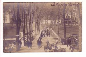 Military Parade, Bellows Falls, Vermont, Real Photo, Used, Flag Cancel