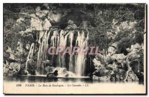 Old Postcard Paris The Bois de Boulogne La Cascade