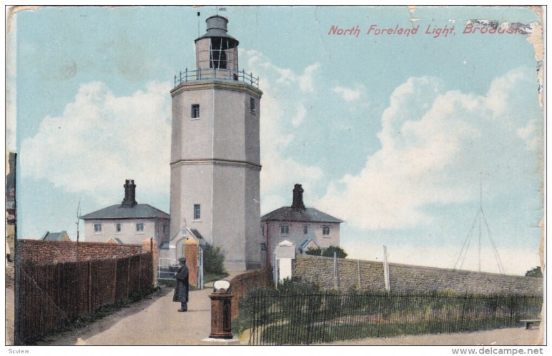 BROADSTAIRS, Kent, England, PU-1912; North Foreland Light