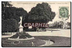 Postcard Old Saint Germain En Laye L & # 39esplanade L & # 39Amour and madness