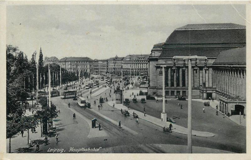 Germany Leipzig Train Station / Gare 1940