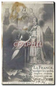 Old Postcard Pope Peter Rome