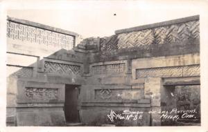 MITLA OAXACA MEXICO SALON DE LAS PINTURAS~MF MOD #8A REAL PHOTO POSTCARD 1940s