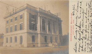 J12/ Hastings Nebraska RPPC Postcard c1910 Government Building  206