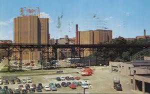 Miller Brewing Co. ~ Milwaukee Wisconsin WI ~ Old Cars ~ c1953 Postcard