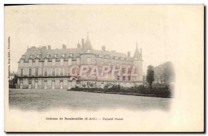 Old Postcard Chateau de Rambouillet west façade