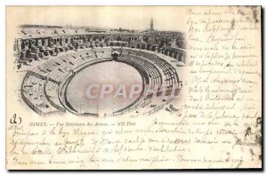 Postcard Old Nimes View Inner des Arenes