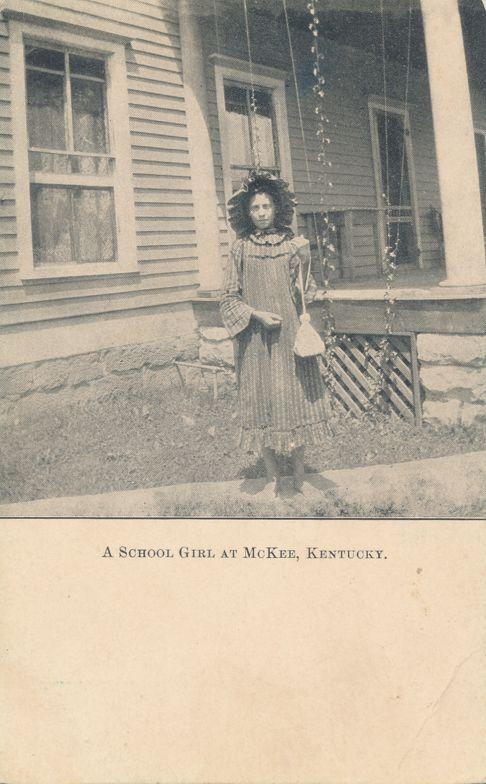 School Girl McKee Jackson County KY Kentucky PMC - Pub by Domestic Board R.C.A.