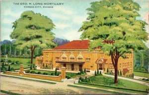 Postcard The Geo. H. Long Mortuary in Kansas City, Kansas~136803