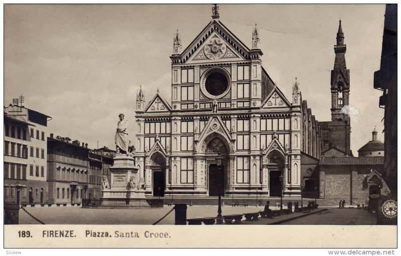 RP, Piazza Santa Croce, FIRENZE (Tuscany), Italy, 1920-1940s