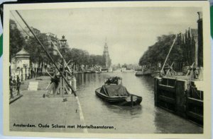 The Netherlands Amsterdam Oude Schans met Montelbaanstoren - unposted