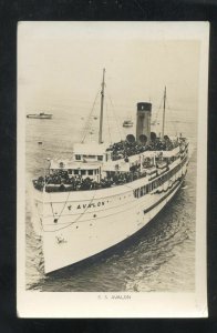 RPPC SANTA CATALINA ISLAND CALIFORNIA SS AVALON SHIP REAL PHOTO POSTCARD