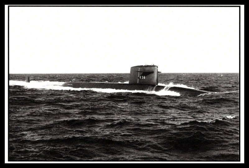 Postcard USS Nathanael Greene SSBN 636 