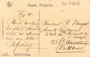 BR78318 liege seconde cour du palais belgium nice card