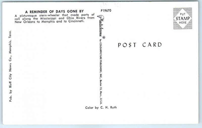 Postcard - Gordon C. Greene Sternwheeler