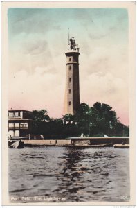 RP: LIGHTHOUSE , Port Said , Egypt , 1910-30s