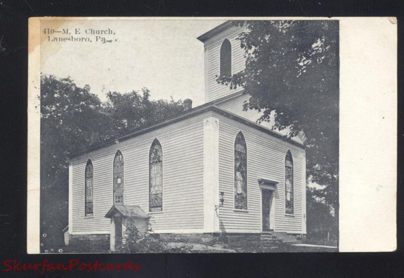 LANESBORO PENNSYLVANIA METHODIST CHURCH ANTIQUE VINTAGE 