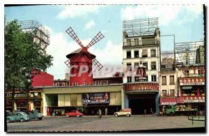 Postcard Modern Marvels Paris and the Moulin Rouge Place Blanche