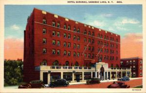 New York Saranac Lake Hotel Saranac 1949 Curteich