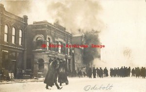 IA, Odebolt, Iowa, RPPC, 1907 Fire Disaster, Business District, Photo 