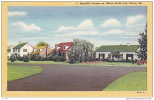 ELKTON, Maryland, 1930-1940's; Beautiful Home On Elkton Boulevard