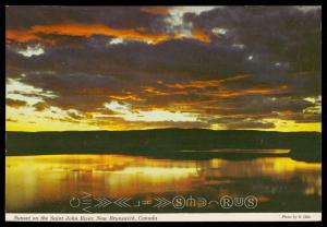 Sunset on the Saint John River, New Brunswick, Canada