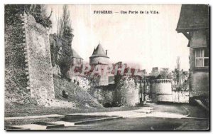 Old Postcard Fougeres A Gate City