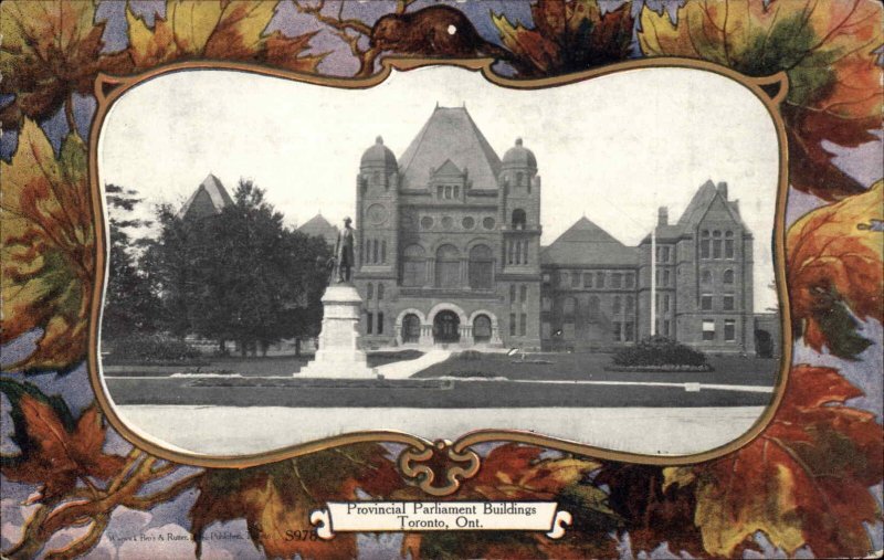 Toronto Ontario Parliament Building Vintage Postcard