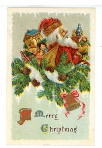 Greeting - Christmas. Santa Claus in Red Suit