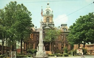 Vintage Postcard Court House County Seat Guernsey County Cambridge Ohio OH