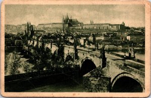 Czech Republic Prague Praha Hradcany Vintage Postcard C181