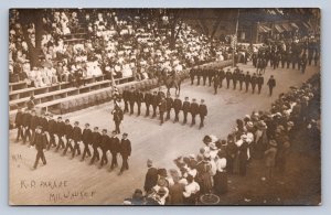 J90/ Milwaukee Wisconsin RPPC Postcard c1910 Knights of Pythius Parade 416