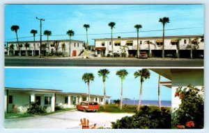 DAYTONA BEACH, Florida FL ~ Roadside Motel ROSES BY THE SEA 1950s-60s Postcard
