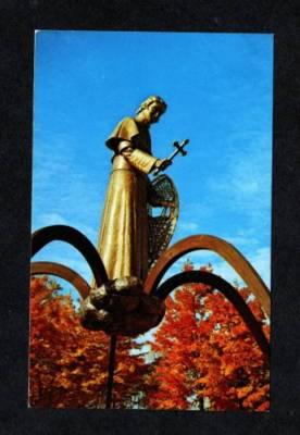 MI Shrine Snowshoe Priest L'ANSE MICHIGAN POSTCARD