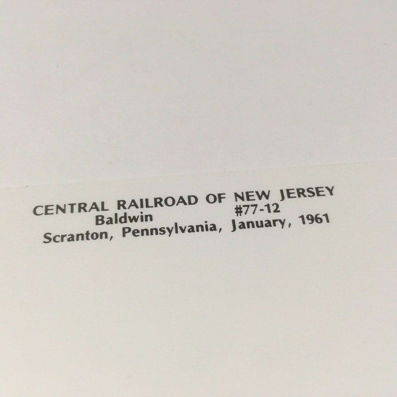 Jersey New Railroad Central Postcard 1961 Scranton Pennsylvania Baldwin Babyface 