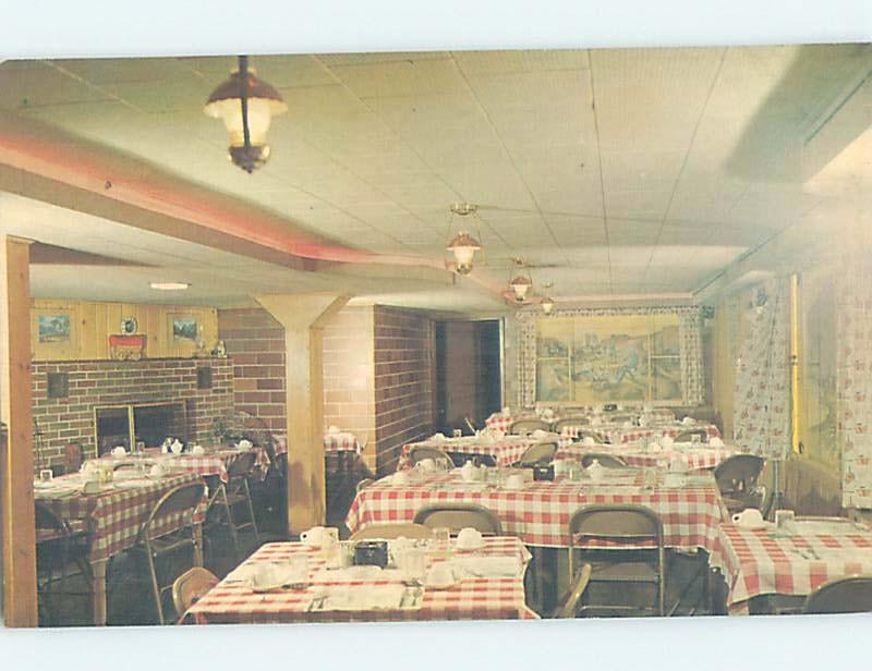 Damaged-Back Pre-1980 RESTAURANT SCENE Breckenridge Minnesota MN B9419