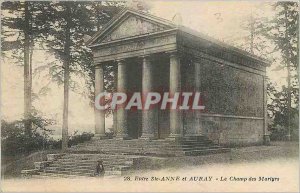 Old Postcard Between Ste Anne Auray and The Martyrs Field