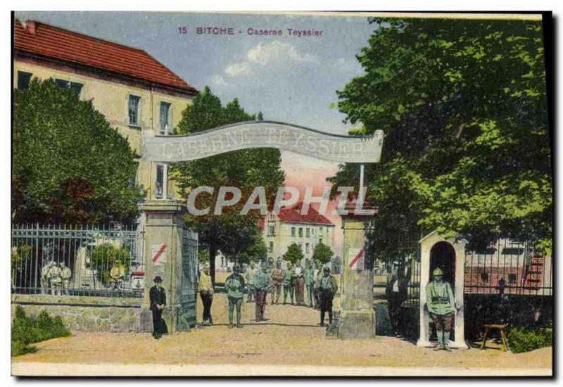 Postcard Old Barracks Army Barracks Bitche Teyssier