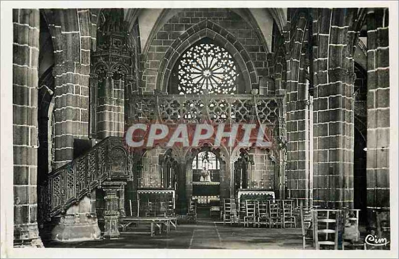 Postcard Modern Interior of the Church of the Folgoet (Finistere)