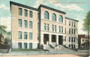 Bowditch School 1910 Jamaica Plains Massachusetts #22552 postcard 4260