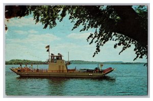 Postcard WI Colsac II Car Ferry Merrimac Wisconsin Vintage Standard View Card 