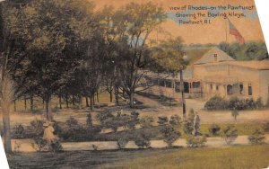 Rhode Island Pawtuxet Bowling Alley Vintage Postcard EE60