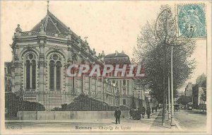 Postcard Rennes Old Chapel Lycee